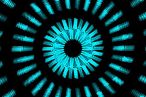 Vortex ring pattern digital CG background wallpaper Stock Illustration