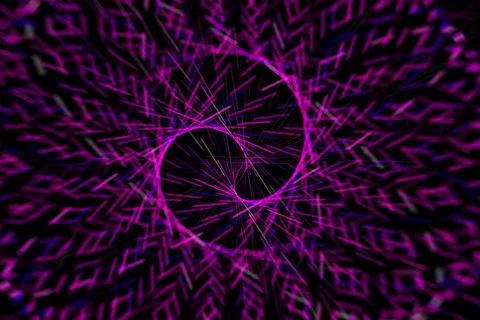 Vortex ring pattern digital CG background wallpaper Stock Illustration