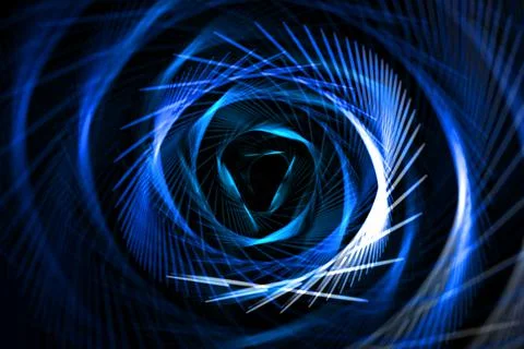 Vortex ring pattern digital CG background wallpaper Stock Illustration