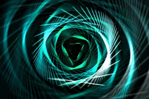 Vortex ring pattern digital CG background wallpaper Stock Illustration