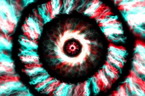 Vortex ring pattern digital CG background wallpaper Stock Illustration