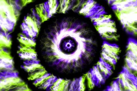 Vortex ring pattern digital CG background wallpaper Stock Illustration