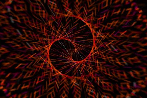 Vortex ring pattern digital CG background wallpaper Stock Illustration