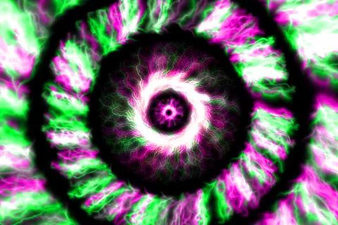 Vortex ring pattern digital CG background wallpaper Stock Illustration