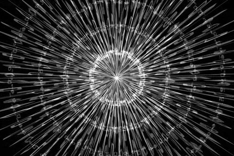 Vortex ring pattern digital CG background wallpaper Stock Illustration