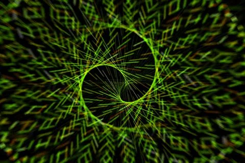 Vortex ring pattern digital CG background wallpaper Stock Illustration