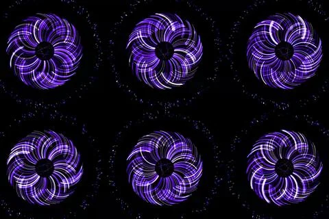 Vortex ring pattern digital CG background wallpaper Stock Illustration