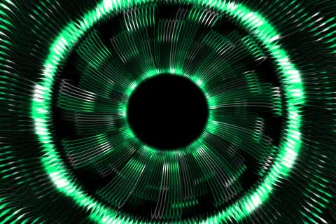 Vortex ring pattern digital CG background wallpaper Stock Illustration