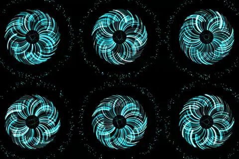 Vortex ring pattern digital CG background wallpaper Stock Illustration