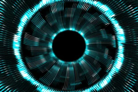 Vortex ring pattern digital CG background wallpaper Stock Illustration