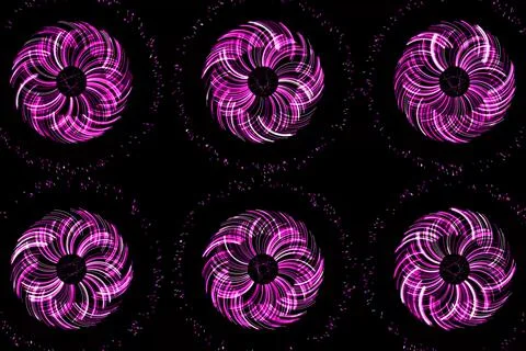 Vortex ring pattern digital CG background wallpaper Stock Illustration