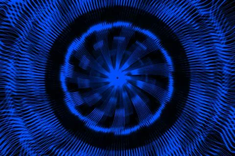 Vortex ring pattern digital CG background wallpaper Illustrazione stock