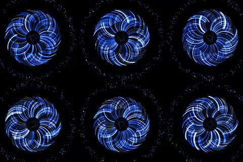 Vortex ring pattern digital CG background wallpaper Stock Illustration
