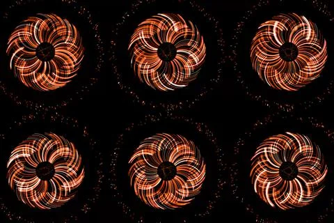 Vortex ring pattern digital CG background wallpaper Stock Illustration