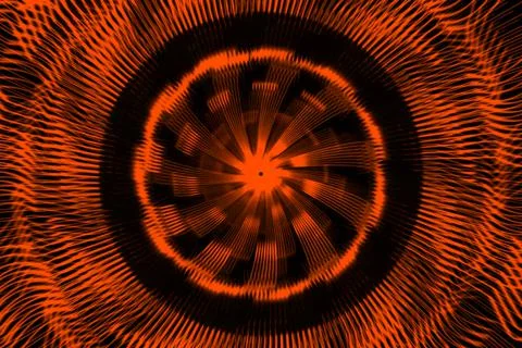 Vortex ring pattern digital CG background wallpaper Stock Illustration