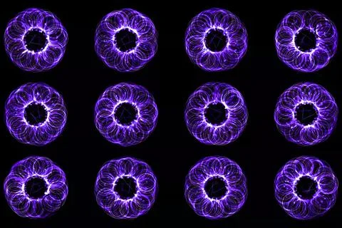 Vortex ring pattern digital CG background wallpaper Illustrazione stock