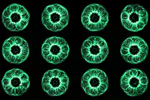 Vortex ring pattern digital CG background wallpaper Stock Illustration