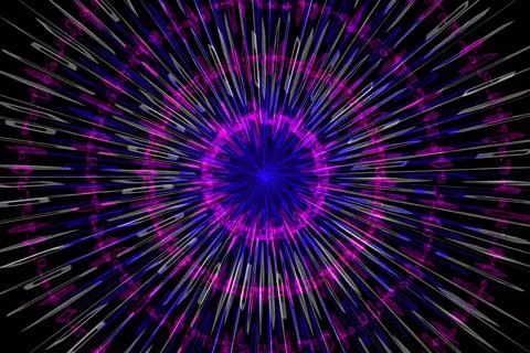 Vortex ring pattern digital CG background wallpaper Stock Illustration