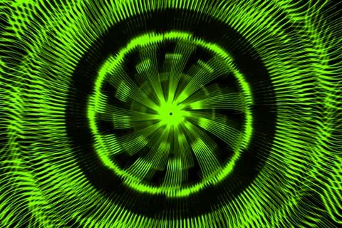 Vortex ring pattern digital CG background wallpaper Stock Illustration