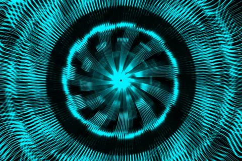 Vortex ring pattern digital CG background wallpaper Illustrazione stock