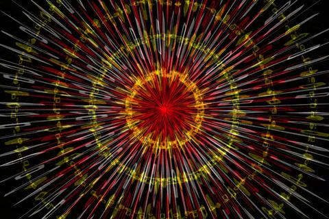 Vortex ring pattern digital CG background wallpaper Stock Illustration