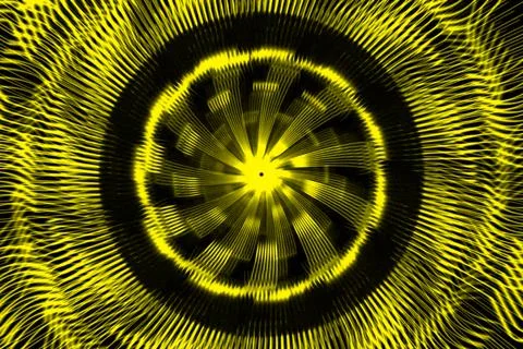 Vortex ring pattern digital CG background wallpaper Stock Illustration