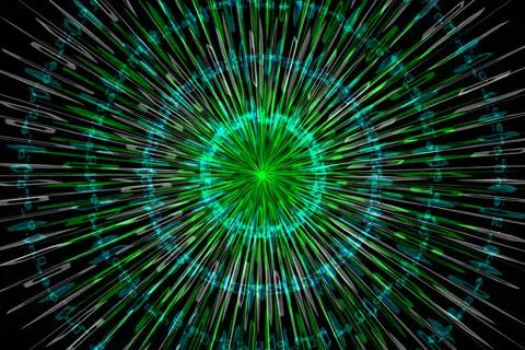 Vortex ring pattern digital CG background wallpaper Stock Illustration