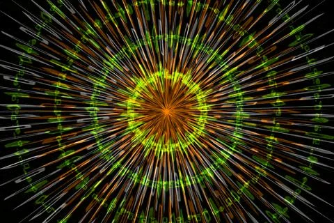 Vortex ring pattern digital CG background wallpaper Illustrazione stock