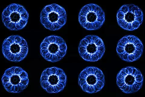 Vortex ring pattern digital CG background wallpaper Stock Illustration