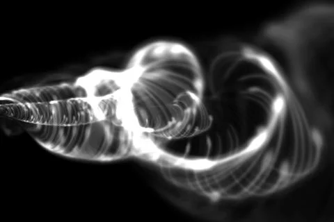 Vortex ring pattern digital CG background wallpaper Stock Illustration