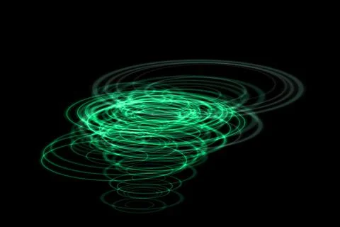 Vortex ring pattern digital CG background wallpaper Stock Illustration