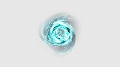 The vortex rotates in a spiral with light emanating from the vortex Isolated Stock Footage 162187614