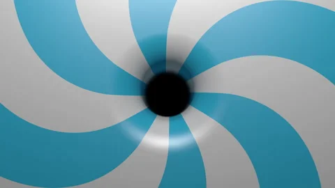 A vortex-shaped hole with rotating white and light blue stripes Stock Footage 332182746