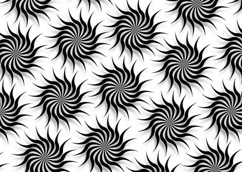 Vortex sign pattern background, wave and spiral texture icon vector template. Stock Illustration