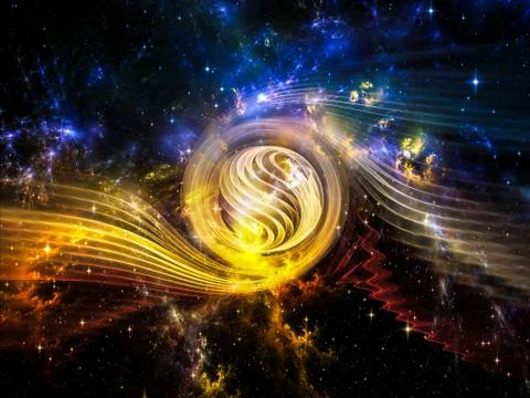 Vortex in Space Stockillustratie