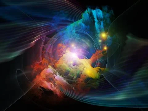 Vortex in Space Stock Illustration