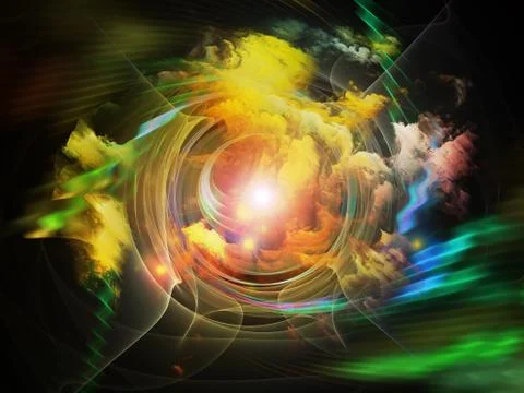 Vortex in Space Stock Illustration