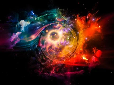 Vortex in Space Stock Illustration