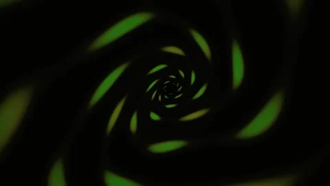 Vortex Spiral Tunnel Animation in Green Hypnotic Motion Graphics Stock Footage 344724706