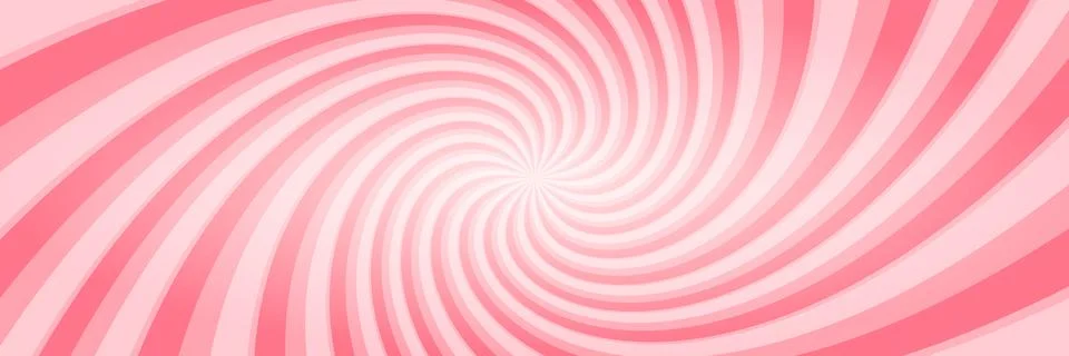 Vortex spiral twirl icon in flat style. Radial ice cream background vector .. 库存插图