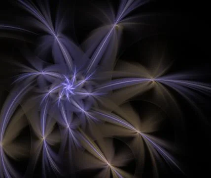 Vortex star with rays of light Stock Illustration