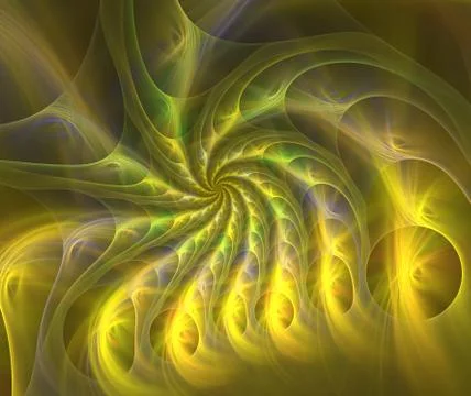 Vortex star with rays of light Illustrazione stock