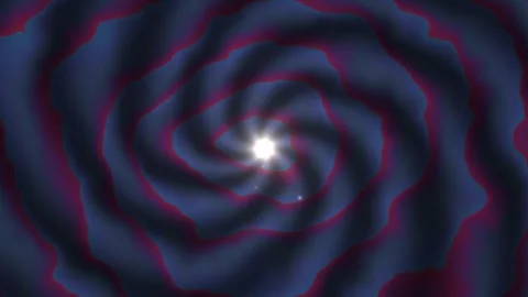 Vortex of swirling colors in an abstract design Stock Footage 339001895