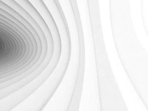 Vortex tunnel interior, 3 d illustration Stock Illustration