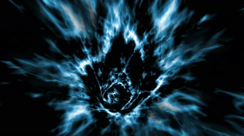 A vortex tunnel of streaming plasma - Vortex 002 HD, 4K Video stock 52992023