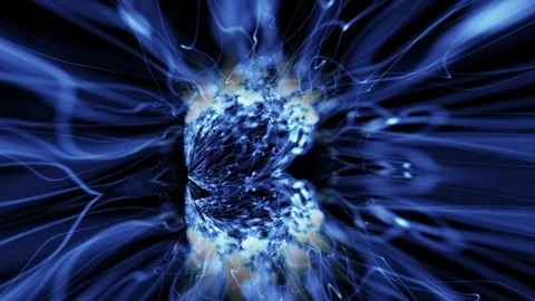 A Vortex Tunnel of Streaming Strands of Light Video stock 88891702
