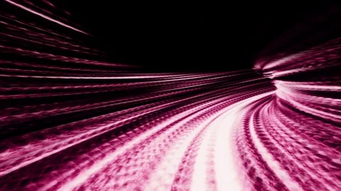 A vortex tunnel of streaming strands of red light - HD Stock Video Video stock 71003932