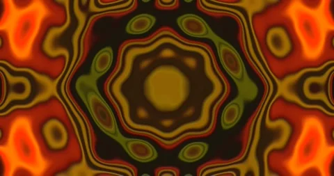 Vortex tunnel video loop with vibrant orange and green colors for seamless .. Stock Footage 319415240