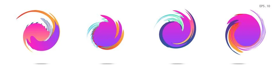 Vortex vector background. Templates for logo design, leaflets or presentation 스톡 일러스트