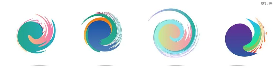 Vortex vector background. Templates for logo design, leaflets or presentation 库存插图